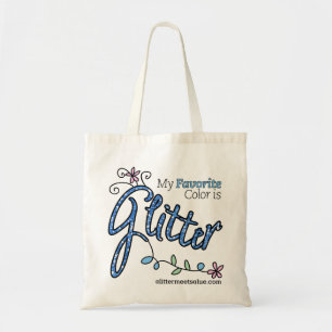 Min favorit- färg är glittertotot tygkasse