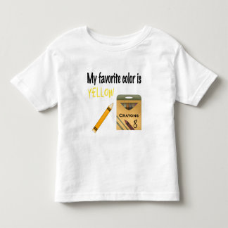 Min favorit- färg är gul tee shirt