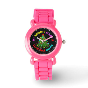 Min favorit Färg är jul Ljus Julafton Träd Armbandsur