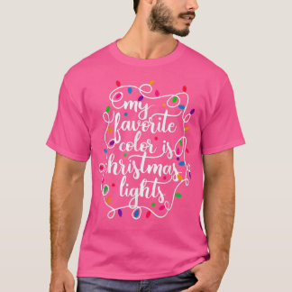 Min favorit Färg är jul Ljus Julafton Ugly Sw T Shirt