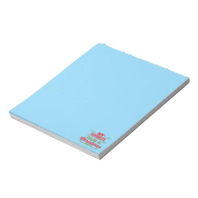 Min favorit Färg är julen Ljus Anteckningsblock (Roterad)