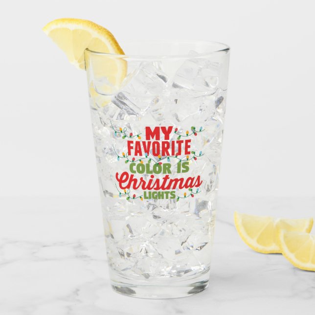 Min favorit Färg är julen Ljus Glaskopp (Framsida Ice)