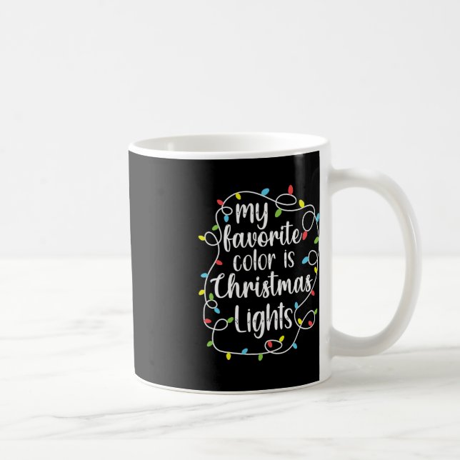 Min favorit Färg är julen Ljus Kaffemugg (Höger)