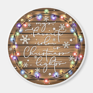 Min favorit Färg är julen Ljus Magnet