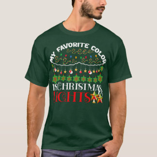 Min favorit Färg är julen Ljus T Shirt