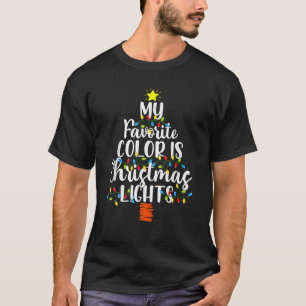Min favorit Färg är julljus Pajama Julafton T Shirt