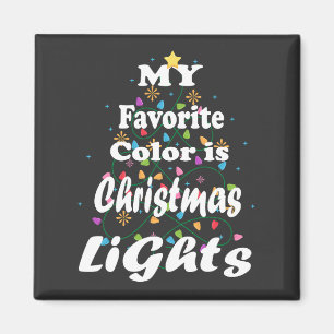 Min favorit Färg är Ljus-torget jul Magnet