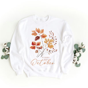 Min favorit Färg är oktober, Fall Vibes T Shirt