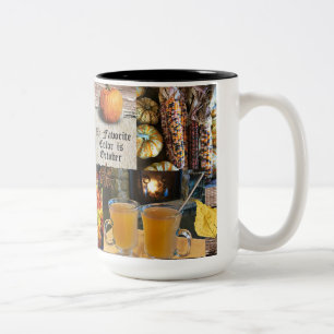 Min favorit Färg är oktober Mugg