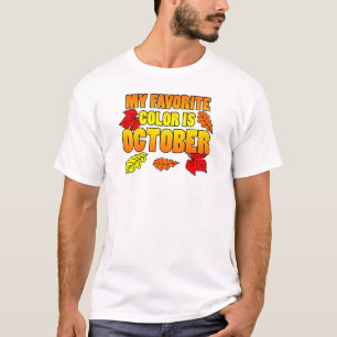 Min favorit Färg är oktober T-shirt