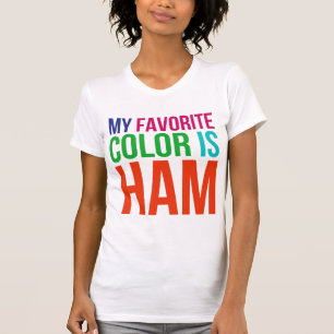 min favorit- färg är skinka t-shirt