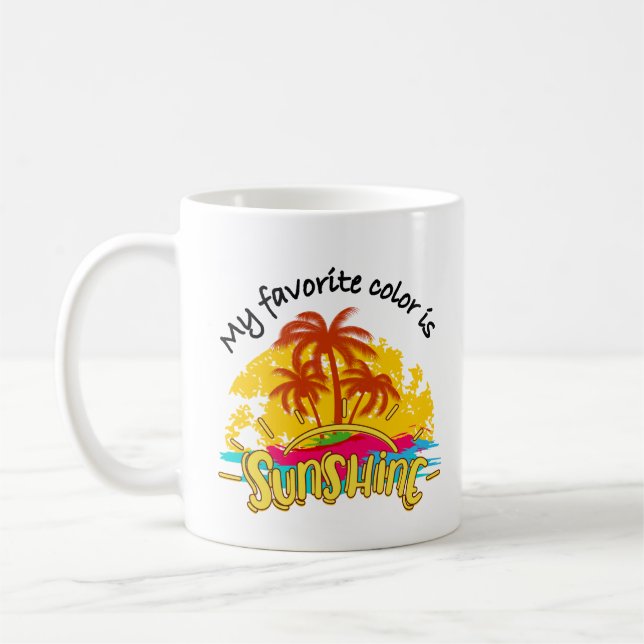 Min favorit Färg är Sunshine Kaffemugg (Vänster)