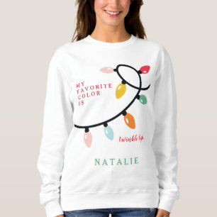 Min favorit färg är twinkle ljus t shirt