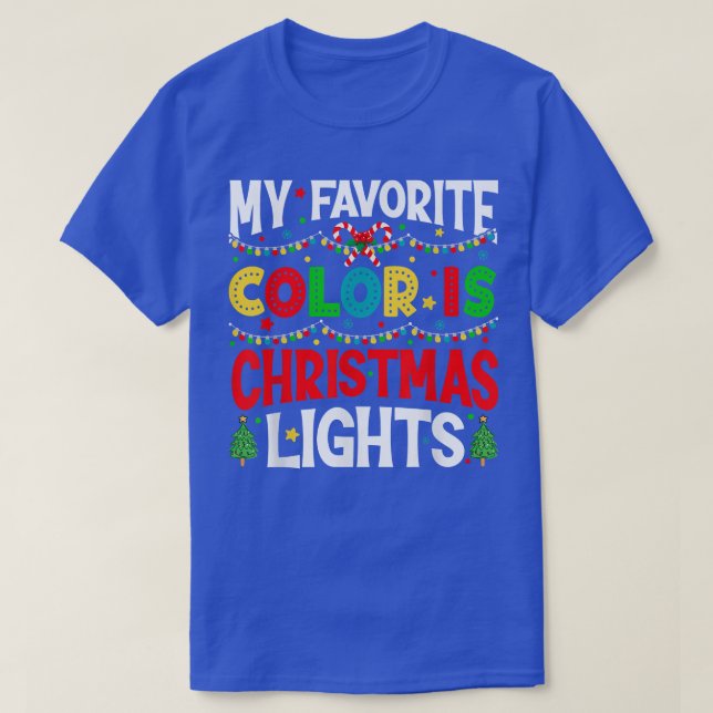 Min favorit Färg jul Ljus Pajama Julafton F T Shirt (Design framsida)