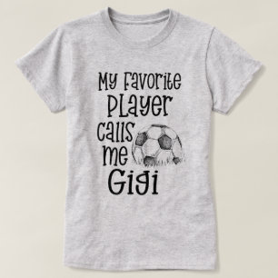 Min favorit- fotbollspelareappeller mig Gigi modig T Shirt