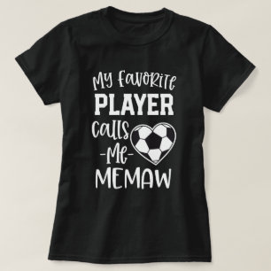 Min favorit- fotbollspelareappeller mig Memaw gåv T Shirt