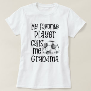 Min favorit- fotbollspelareappeller mig mormorlek t shirt