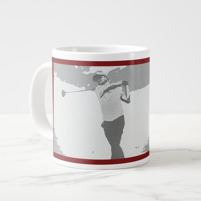 Min Favorit Golftränare Jumbo Mugg (Framsida vänster)
