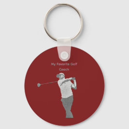Min favorit golftränare nyckelring