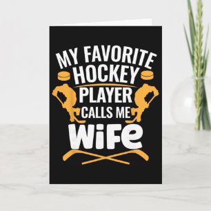 Min Favorit Hockeyspelare Kallar Mig Hustru Kort