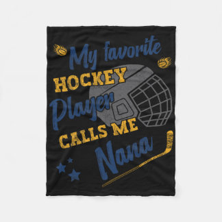 Min favorit hockeyspelare kallar mig Nana Fleecefilt