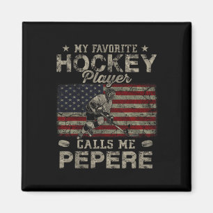 Min favorit hockeyspelare kallar mig Pepere Pappa& Magnet
