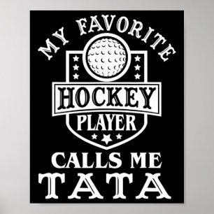Min favorit hockeyspelare kallar mig S bröst outfi Poster