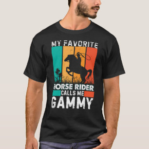 Min favorit Horse Rider kallar mig Gammy Mor Da T Shirt