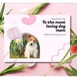 Min favorit Hund Mamma någonsin Photo Mors dag Helgkort