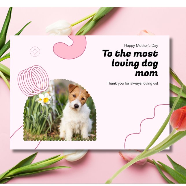 Min favorit Hund Mamma någonsin Photo Mors dag Helgkort (Skapare uppladdad)