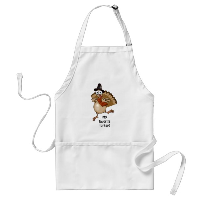 Min favorit- kalkon! Thanksgivinggåvaapron. Förkläde (Framsidan)