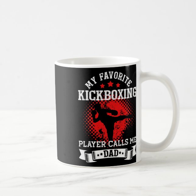 Min favorit Kickboxning spelare kallar mig pappa K Kaffemugg (Höger)