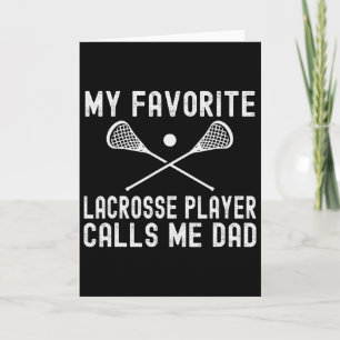 Min favorit Lacrosse spelare kallar mig pappa fade Kort