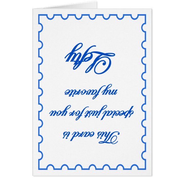 Min favorit- Lefty Hälsningskort (Framsidan)