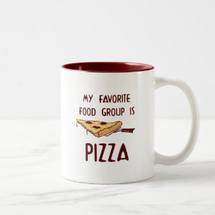 Min favorit- matgrupp är Pizza Två-Tonad Mugg