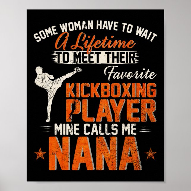 Min favorit Mma kickboxningskämpe spelare ringer m Poster (Framsidan)