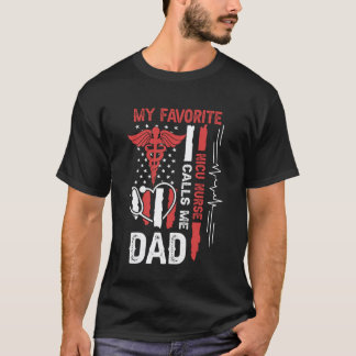 Min Favorit NICU Sjuksköterska Kallar Mig Pappa US T Shirt