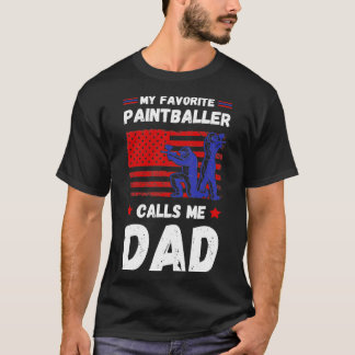 Min favorit Paintballer kallar mig Pappa 2 T Shirt