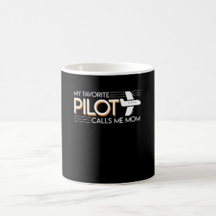 Min favorit- pilot- appeller mig pilot- mammapride kaffemugg