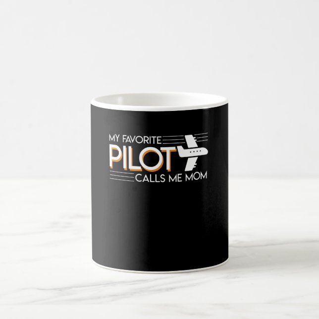 Min favorit- pilot- appeller mig pilot- mammapride kaffemugg (Center)