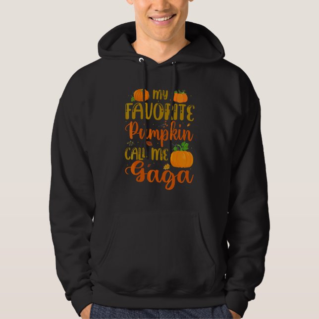 Min Favorit Pumpa Ring Mig Gaga Pumpa Krydda Höst Hoodie (Framsida)