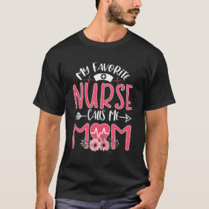 Min favorit Rn Nurse kallar mig Mamma Mors dag Dau T Shirt