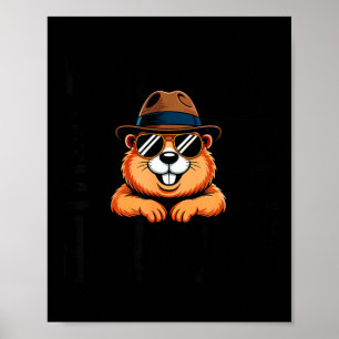 Min Favorit Semester Groundhog Day Flagga Av Oss G Poster