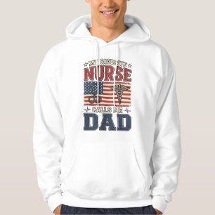 Min favorit sjuksköterska kallar mig pappa vintage hoodie