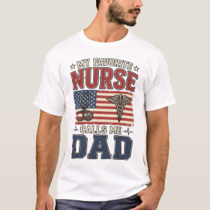 Min favorit sjuksköterska kallar mig pappa vintage t shirt