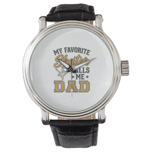 Min favorit skateboardåkare kallar mig pappa vinta armbandsur