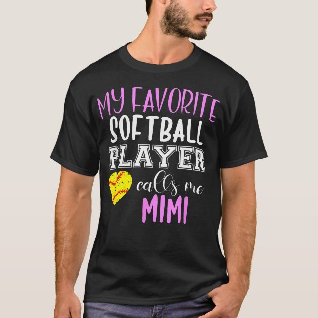 Min Favorit Softbollspelare Ring Mig T Shirt (Framsida)