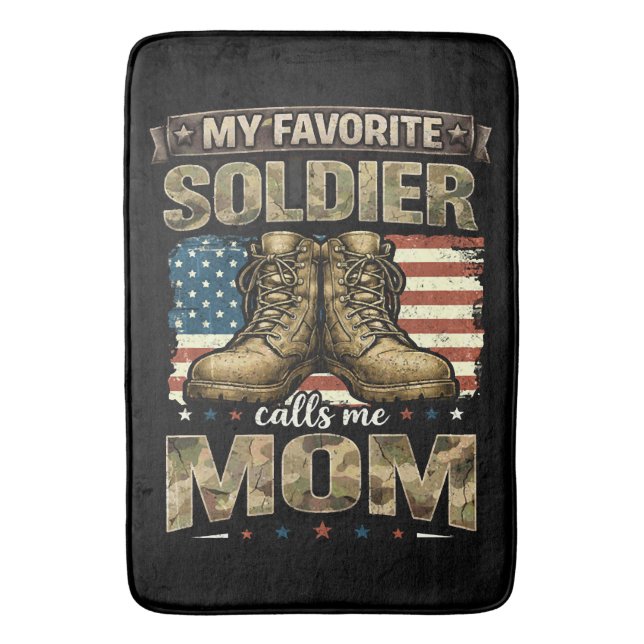 Min favorit soldat kallar mig mamma badrumsmatta (Framsidan (Vertikal))