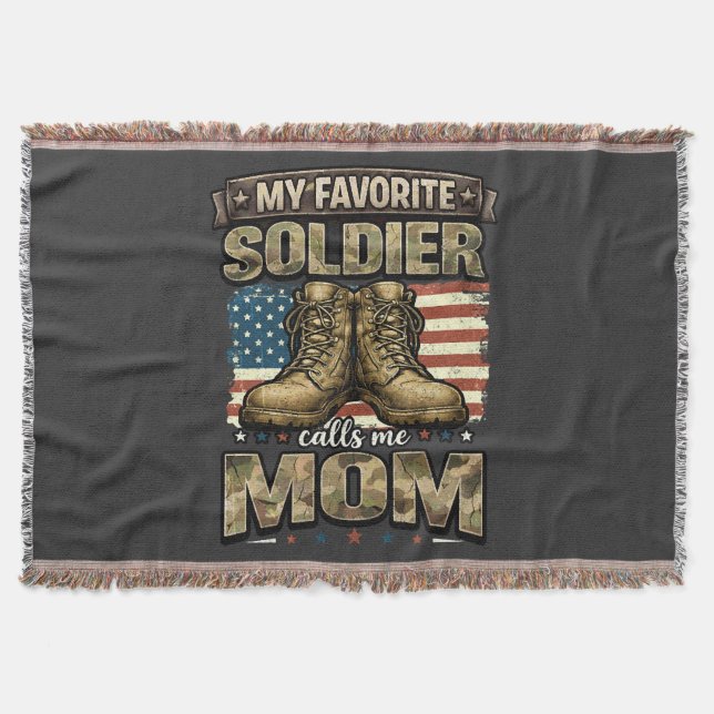 Min favorit soldat kallar mig mamma filt (Framsidan)