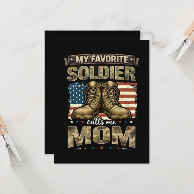 Min favorit soldat kallar mig mamma inbjudningar (Fram/Back In Situ)